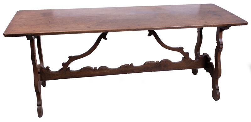 Tavolo a Fratina in Legno di Noce