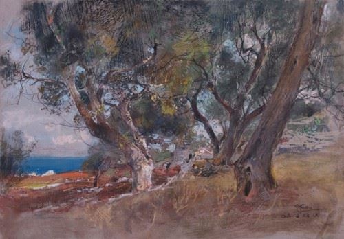 Giuseppe Casciaro - Paesaggio con Marina