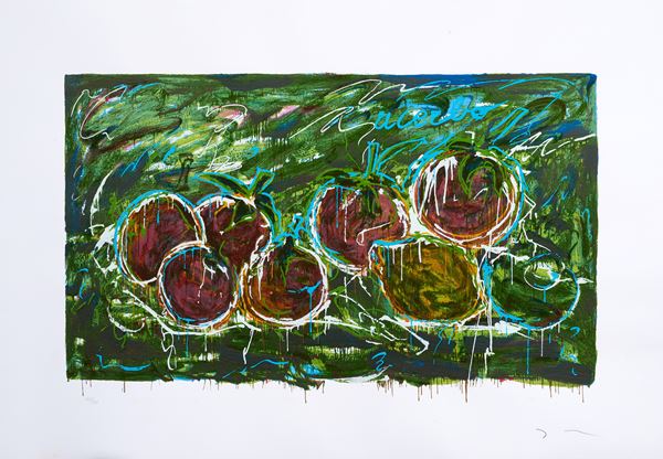 Mario Schifano : Acerbo  - Serigrafia a colori, es. 145/199 - Auction Paintings,  [..]