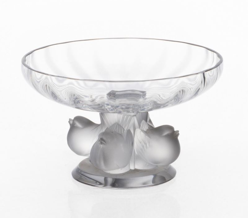 Alzatina in Cristallo Lalique