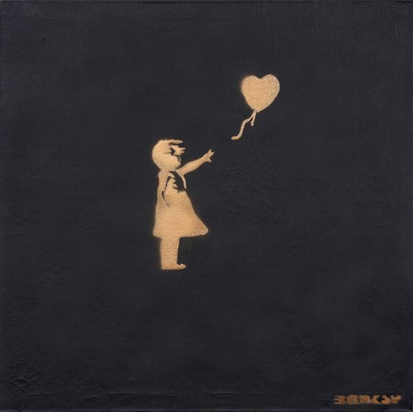 Banksy : Dismal Canvas  (2015)  - Spray su tela - Auction Paintings, Drawings, Sculpures  [..]