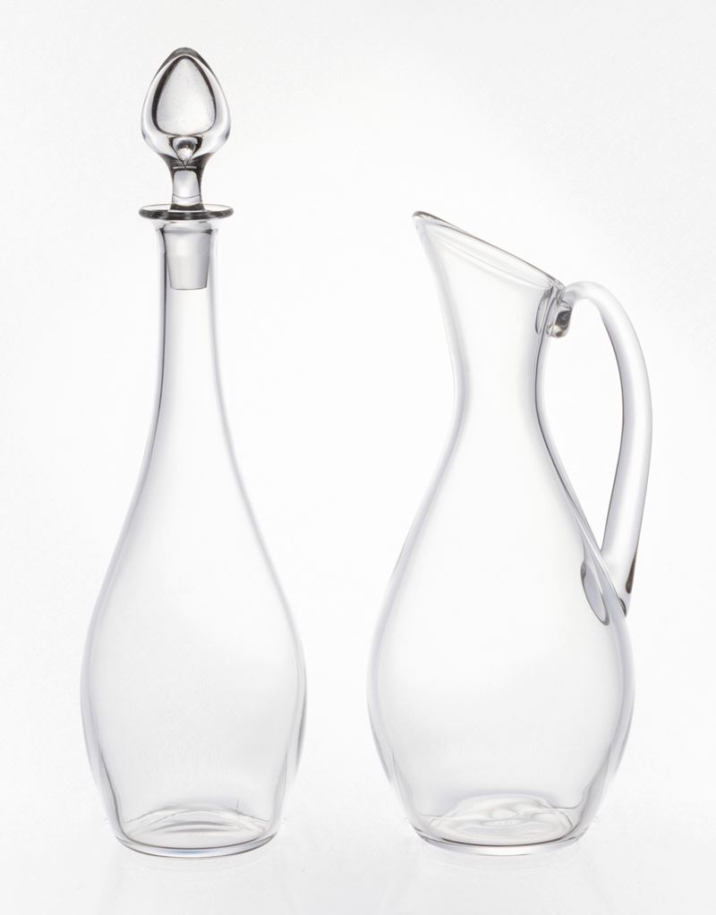 Caraffa e Bottiglia in Cristallo Trasparente Baccarat