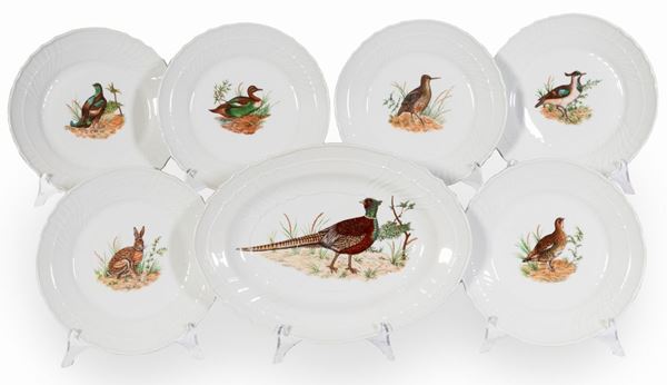 Servizio da tavola in porcellana Richard Ginori "Caccia"  - Auction The Art of the Table - Casa d'aste Farsettiarte