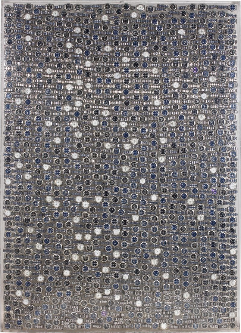 Armand Pierre Fernandez Arman - Accumulazione di orologi in resina poliestere e plexiglass (2005)