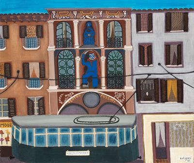 Teatro Fossati, olio su tela