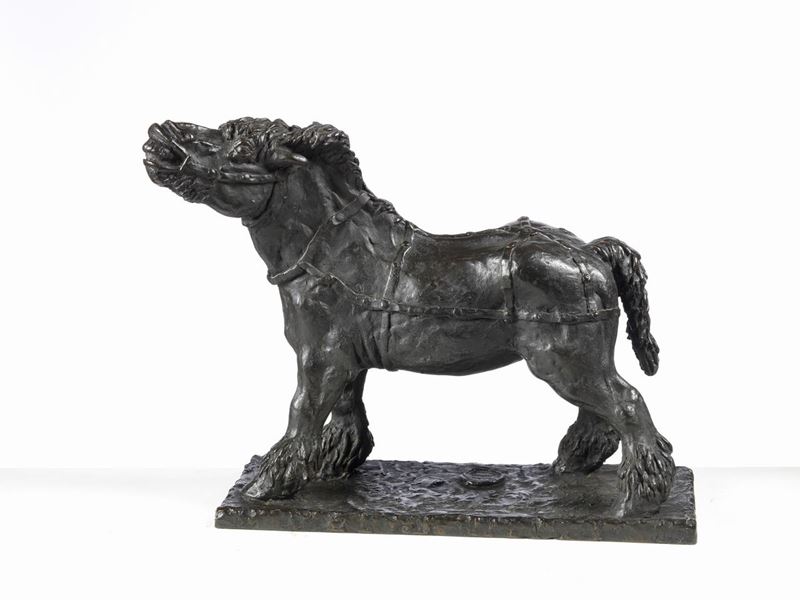 Antonio Ligabue - Cavallo Normanno
