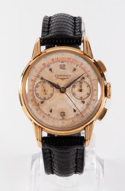 Longines Cronografo Orologio da Polso, Anni Cinquanta