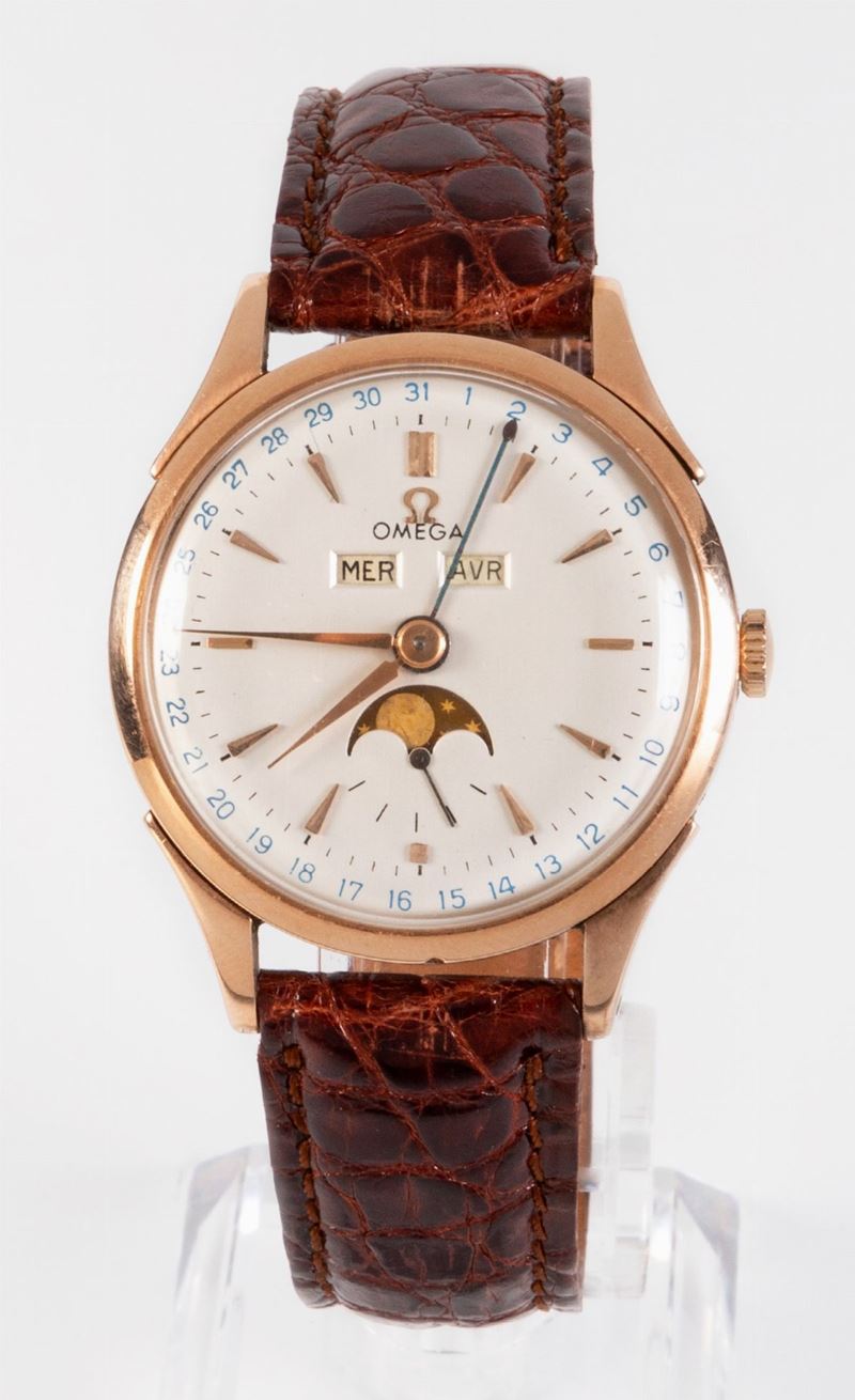 Omega Cosmic Calendario Completo Orologio da Polso, Ref. 2606-9, Primi Anni Cinquanta