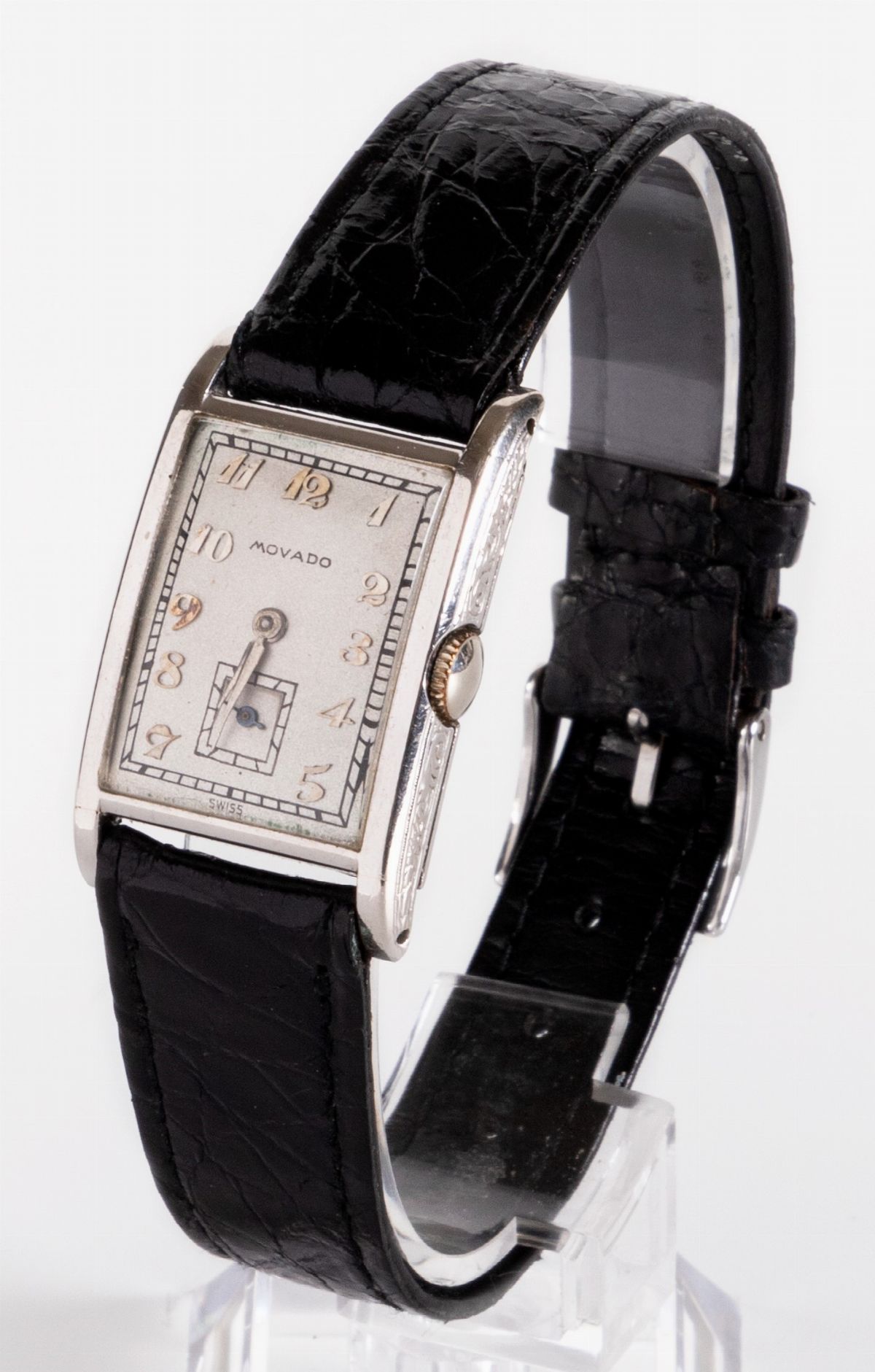 Movado Platino Elegant Orologio da Polso, Ref. 048, Anni Trenta-quaranta