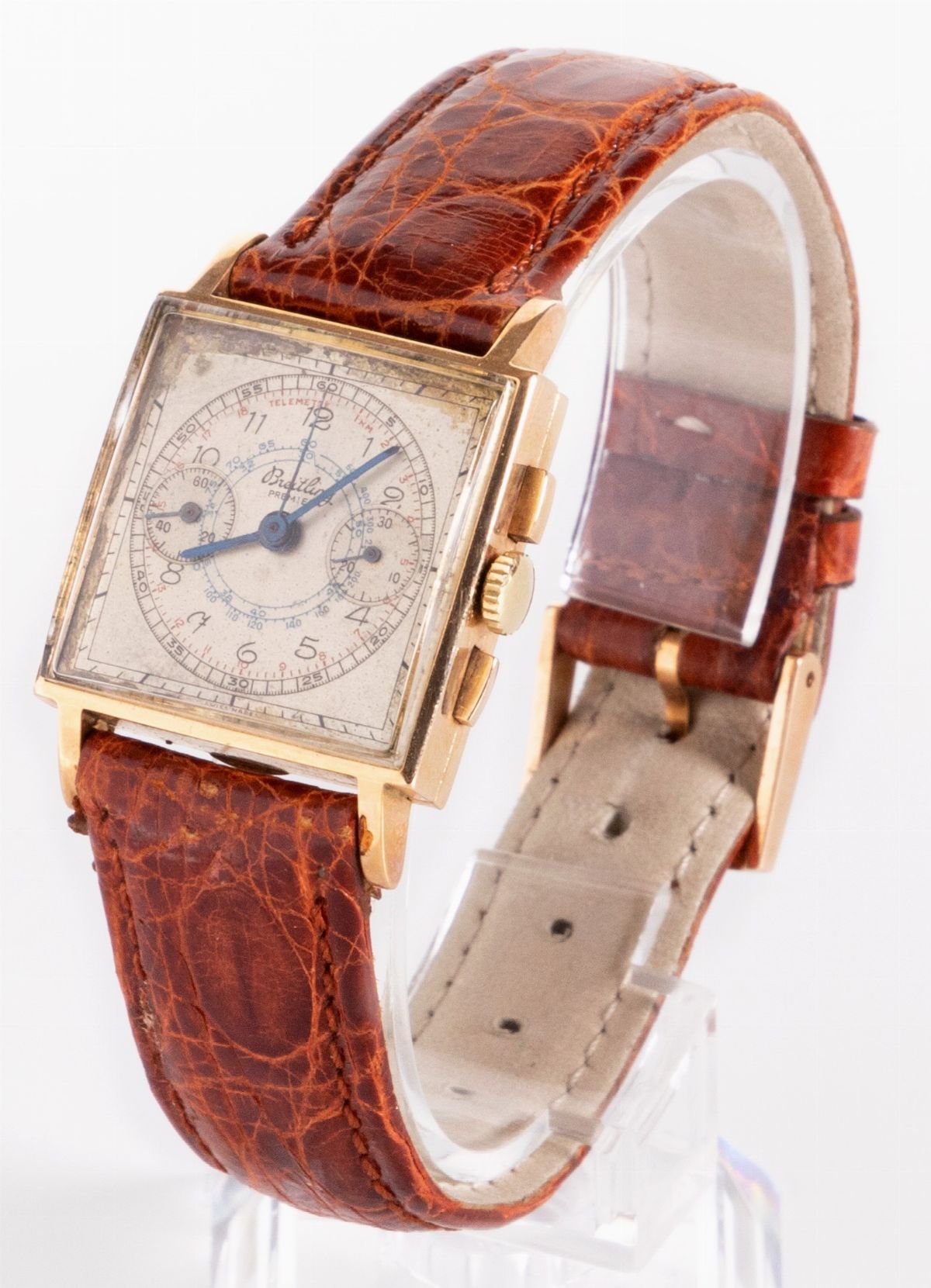 Breitling Cronografo Cioccolatino Orologio da Polso, Anni Cinquanta
