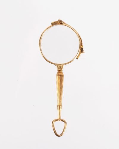 Lorgnette antica in oro giallo 18 kt