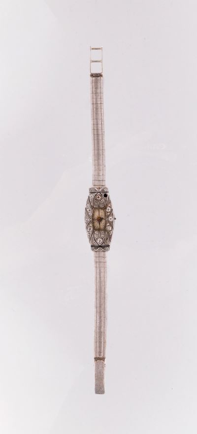 Orologio da Polso in Platino e Piccoli Diamanti