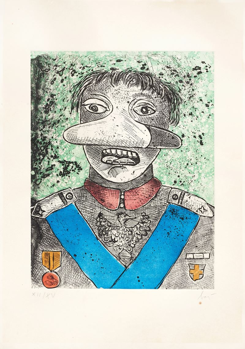 Enrico Baj - Personaggio Decorato