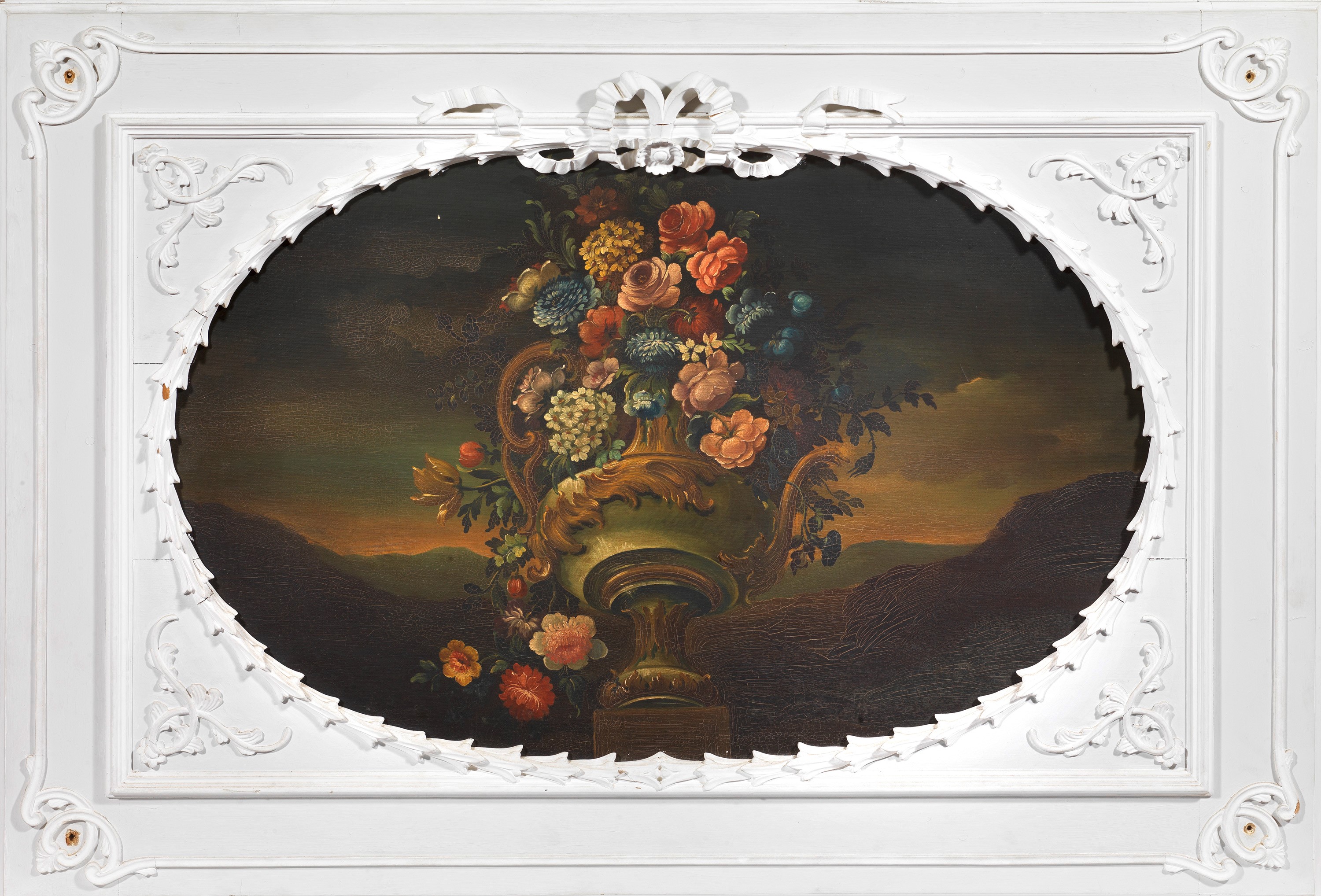 Tre dipinti raffiguranti «Natura morta con fiori»