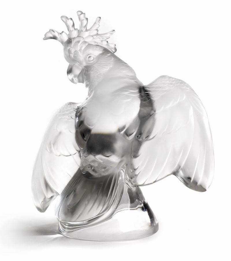 Pappagallo in Cristallo Lalique