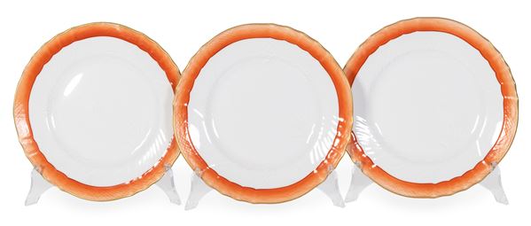 Quattordici piatti da dolce in porcellana Richard Ginori  - Auction The Art of the Table - Casa d'aste Farsettiarte