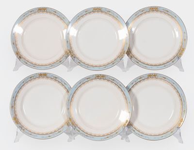 Sei Piatti da Dolce in Ceramica Limoges