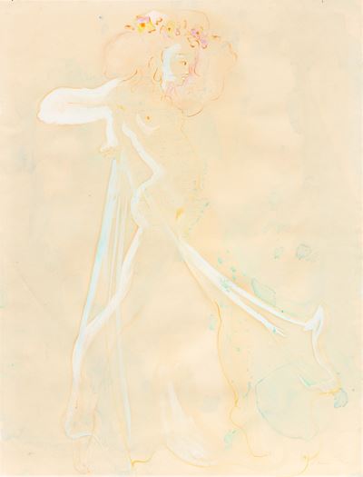 Nudo con Fiori in Testa