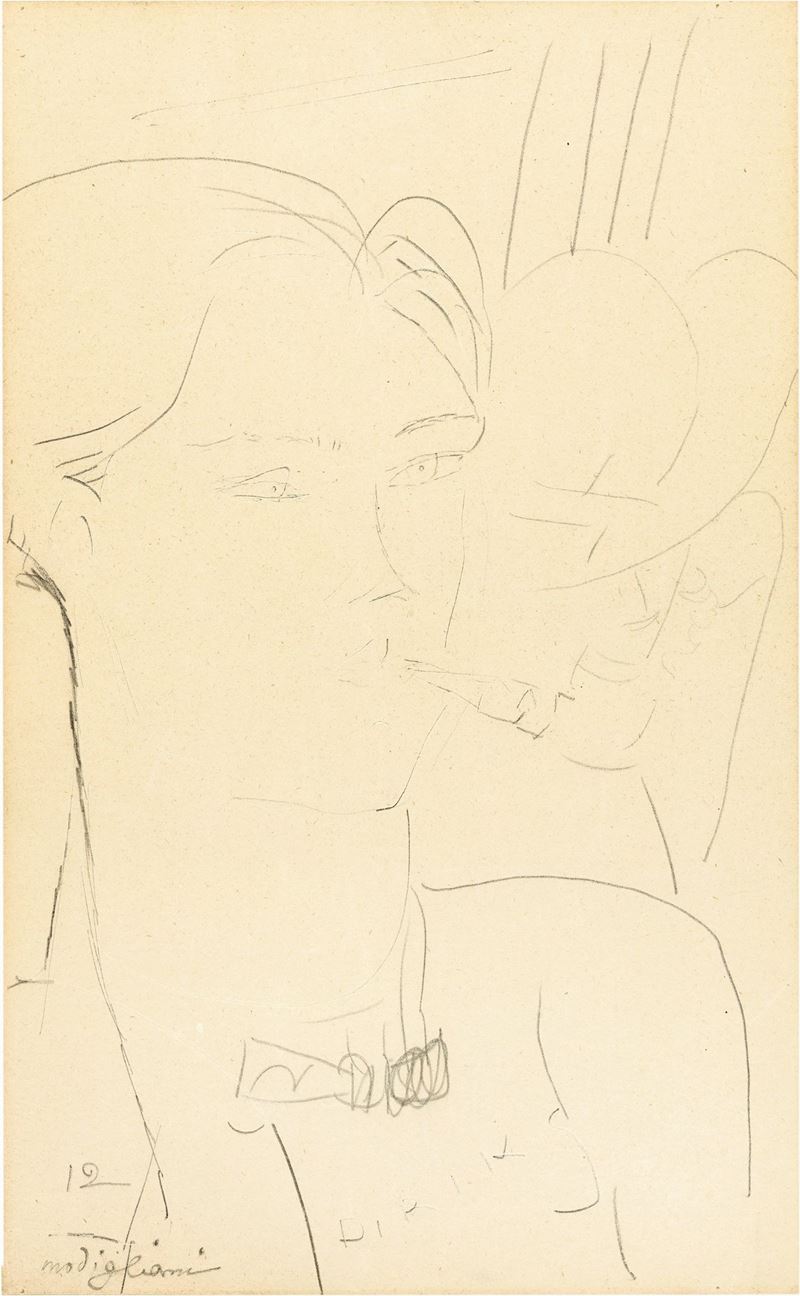 Amedeo Modigliani - Le Peintre Diriks Et Une Femme