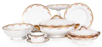 Limoges, Servizio di piatti in ceramica, 48 pezzi