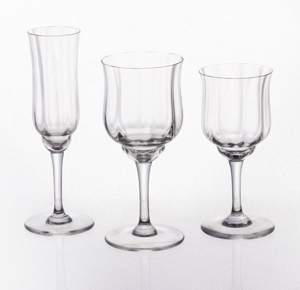 Servizio di bicchieri in cristallo Baccarat "Capri"  - Auction The Art of the Table - Casa d'aste Farsettiarte