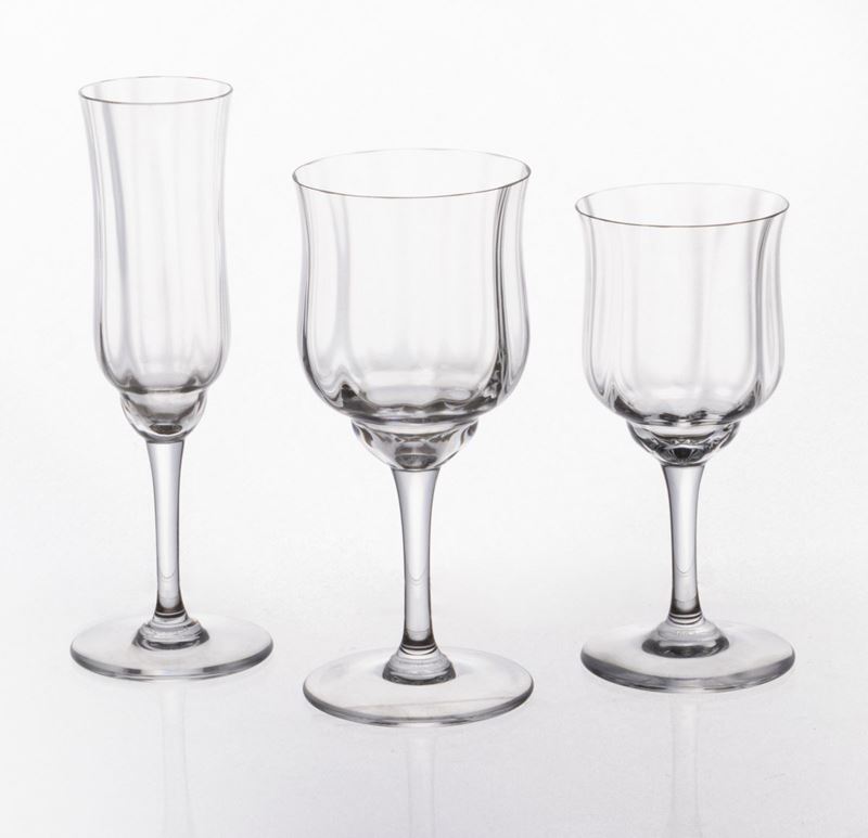 Servizio di Bicchieri in Cristallo Baccarat "capri"