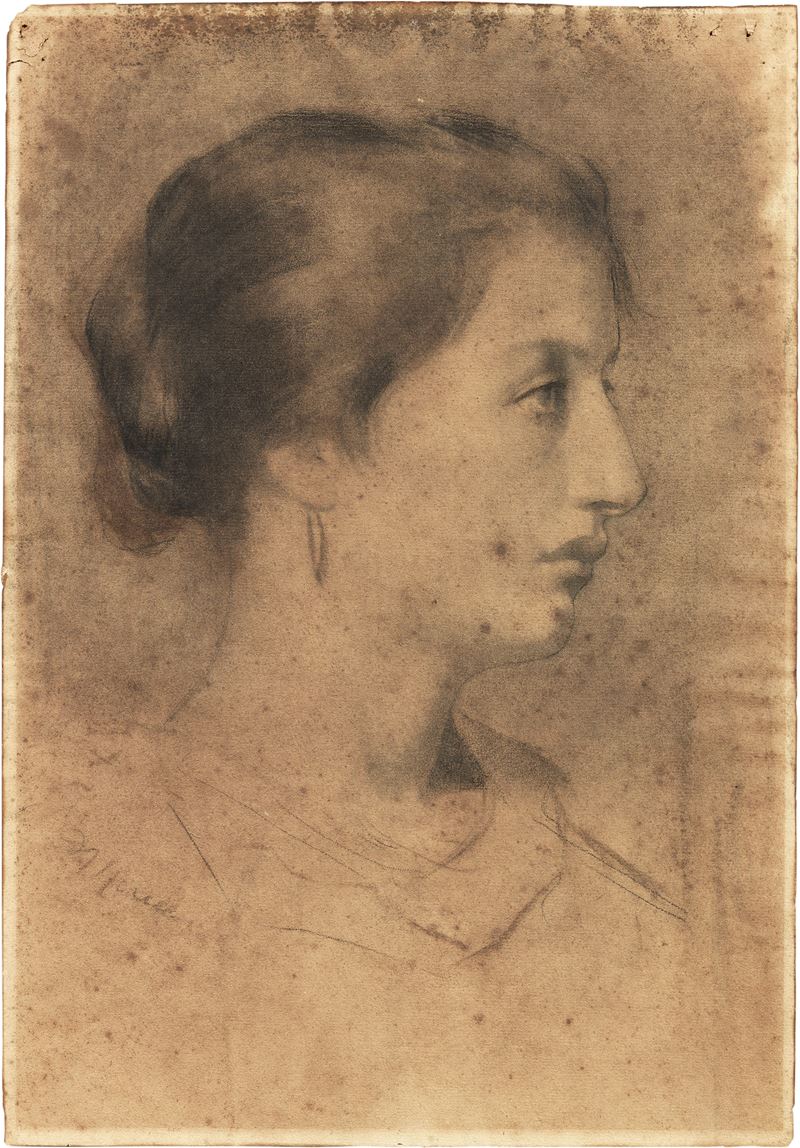Domenico Morelli - Volto Femminile
