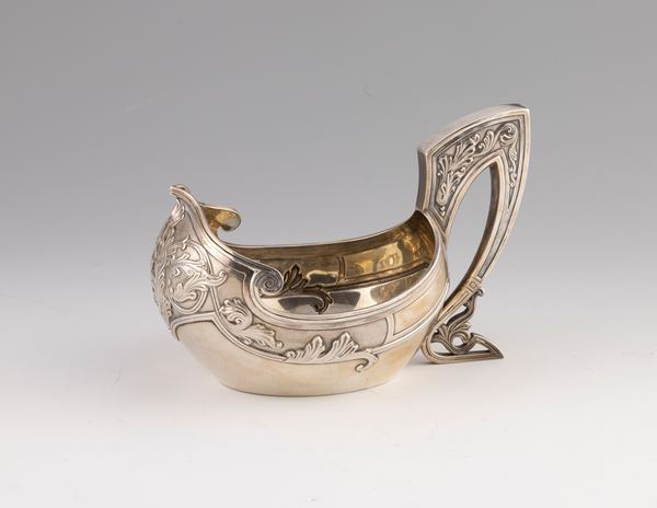 Grande kovsh in argento  - Auction L'Arte della Tavola - Casa d'aste Farsettiarte