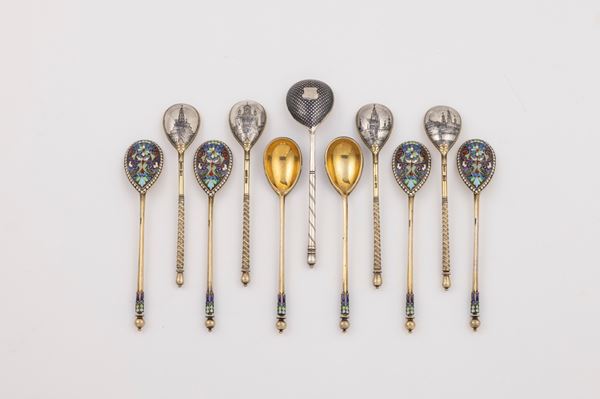 Undici cucchiaini in argento  - Asta L'Arte della Tavola - Casa d'aste Farsettiarte