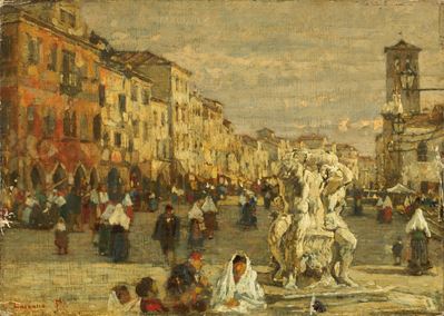 Chioggia, olio su tavola