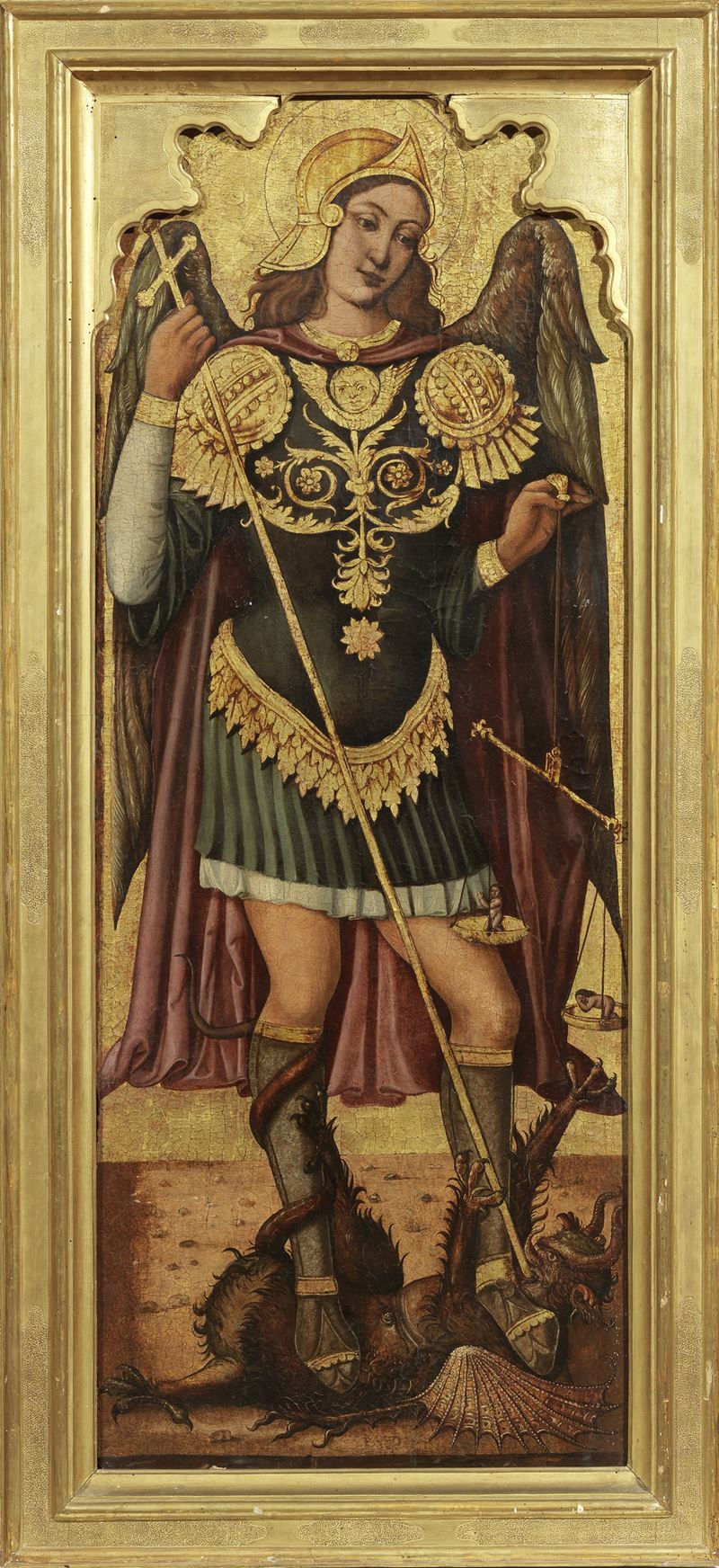Scuola Italo-ispanica Fine XV - Inizio XVI Secolo - San Michele Arcangelo
