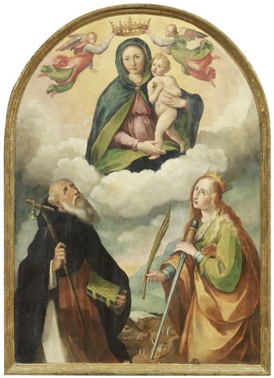 Madonna Incoronata con Santa Caterina D'alessandria e Sant'antonio Abate