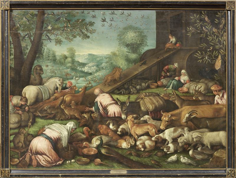 Jacopo da Ponte Detto Bassano (studio Di) - Ingresso degli Animali Nell'arca di Noè