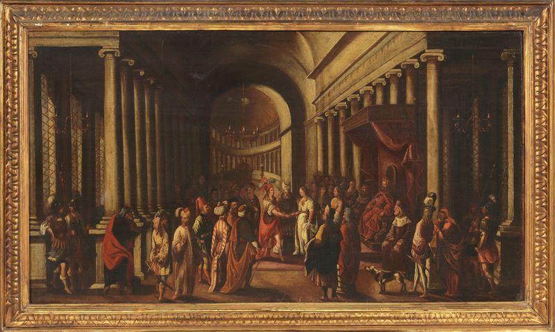 Scuola Fiamminga del XVII Secolo - Sposalizio nel Tempio