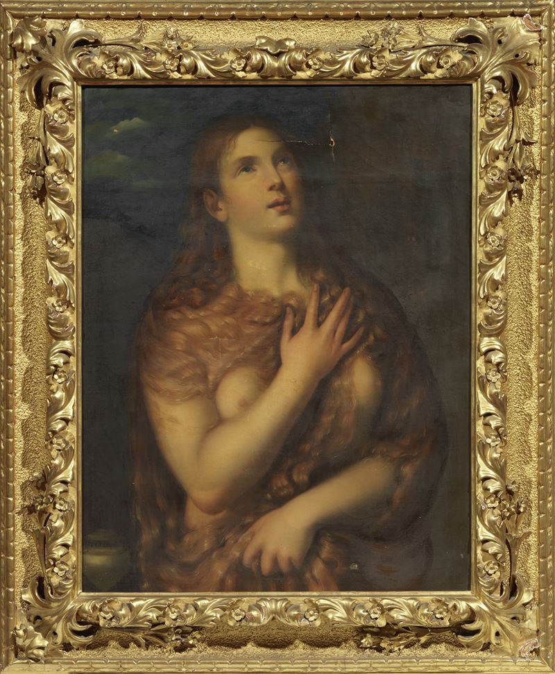 Scuola Veneta del XVIII Secolo - Maddalena Penitente (copia da Tiziano)
