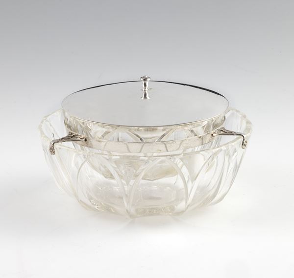 Portacaviale in cristallo e argento  - Asta L'Arte della Tavola - Casa d'aste Farsettiarte