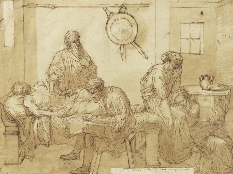 Vincenzo Camuccini (attr. A) - Morte di Socrate