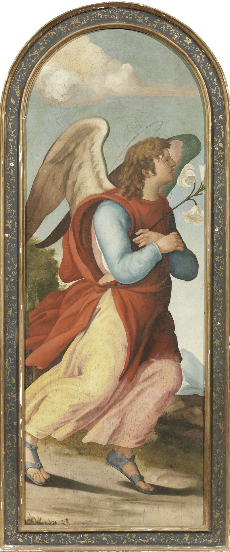 Ignoto Pittore Marchigiano del XVI Secolo - «angelo Annunciante» e «madonna Annunciata» («annunci...