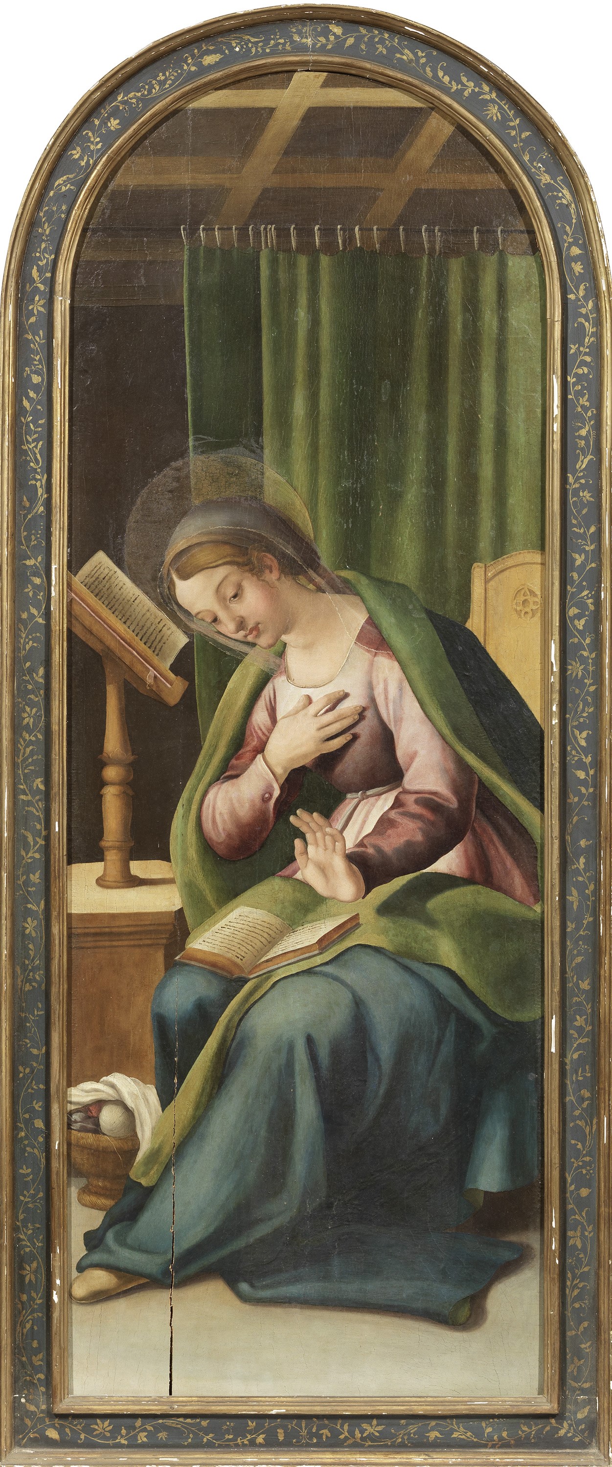 Ignoto Pittore Marchigiano del XVI Secolo - «angelo Annunciante» e «madonna Annunciata» («annunci...