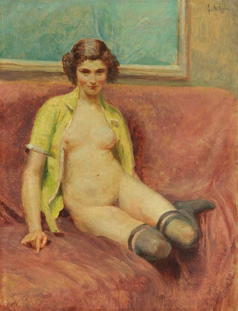 Francesco De Nicola - Nudo sul Divano