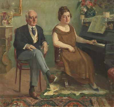 Ritratto di Edoardo Scarfoglio e Matilde Serao