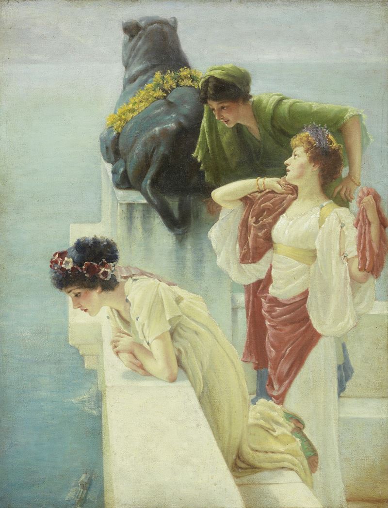 Ignoto del XIX Secolo - A Coign Of Vantage (da Lawrence Alma Tadema)