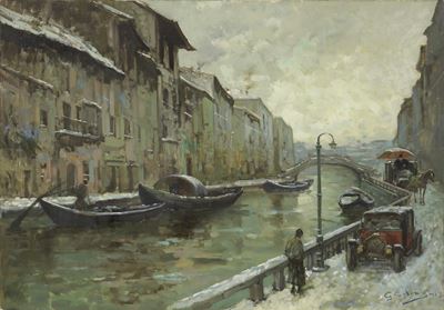 Naviglio Sotto la Neve
