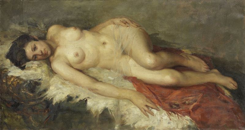 Ignoto Inizio XX Secolo - Nudo Sdraiato