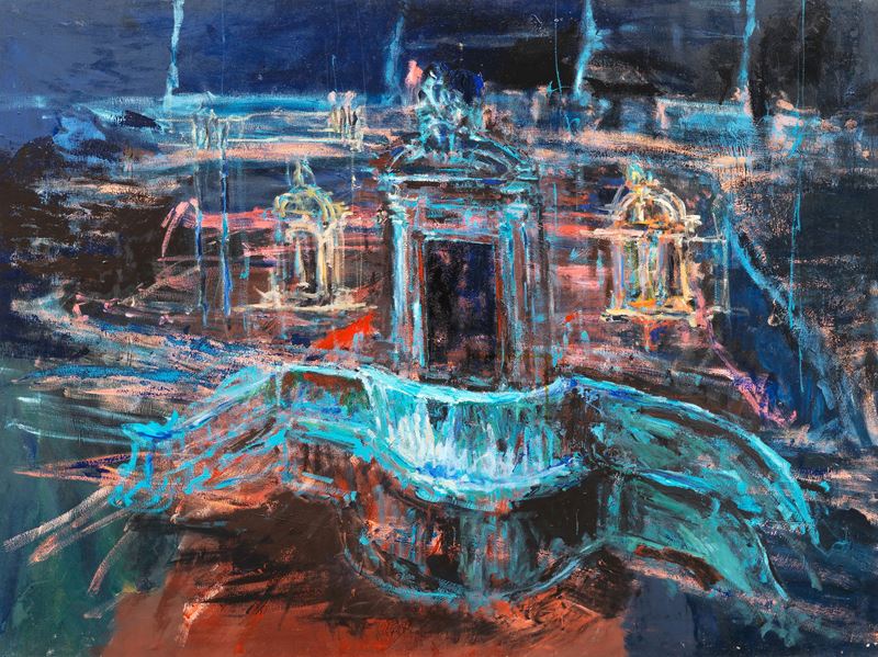 Andrea Gotti - Senza titolo, olio su tela