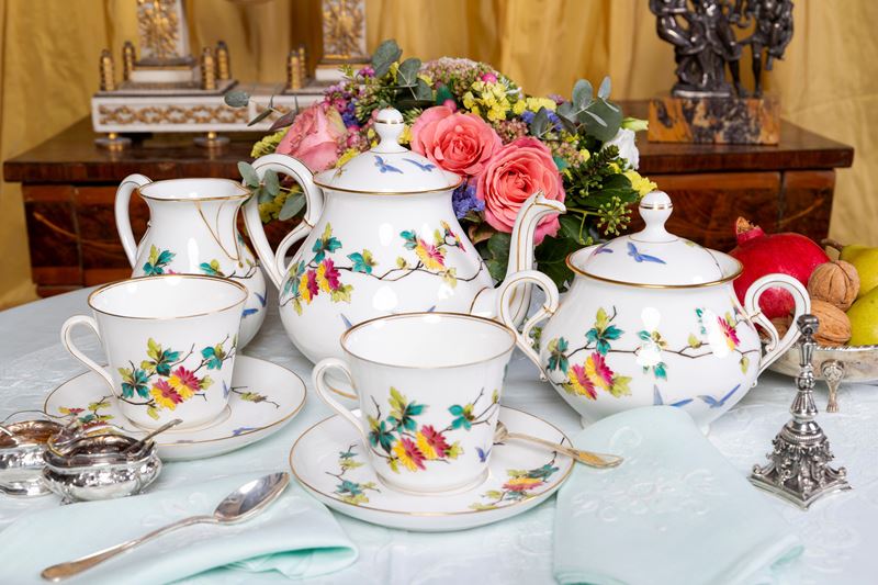 Elegante Servizio da Tè in Porcellana Richard Ginori