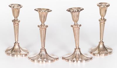 Gorham Quattro Candelieri in Metallo Argentato