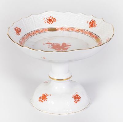 Alzatina in Porcellana Herend "apponyi Orange"