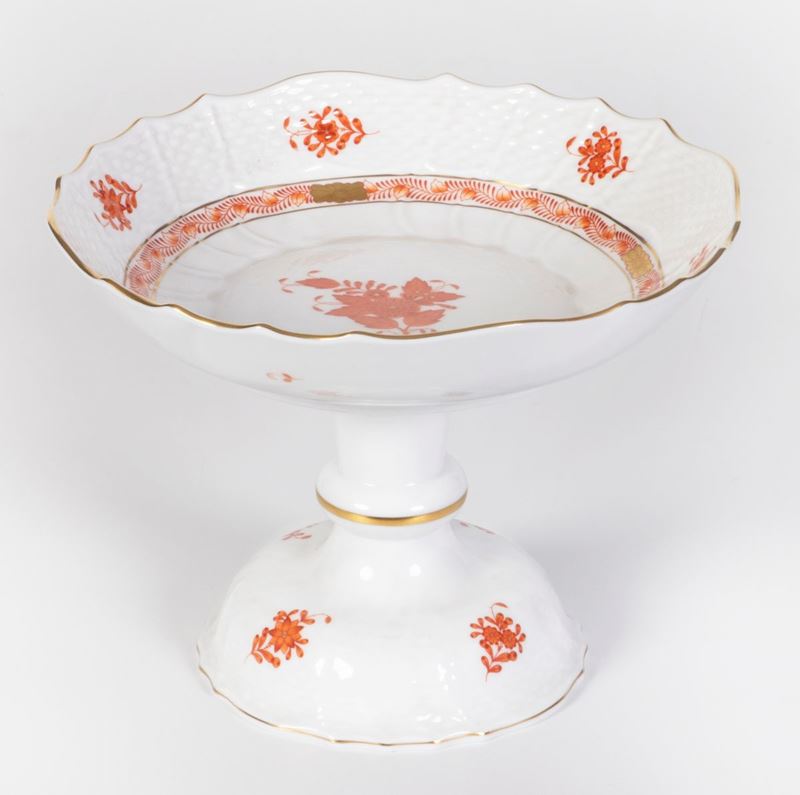 Alzatina in Porcellana Herend "apponyi Orange"