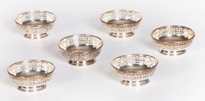 Sei Piccole Cestine in Argento Sterling
